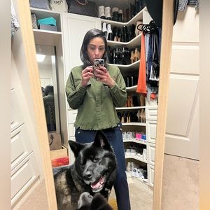 Anthropologie Beautiful Stories- boho army jacket